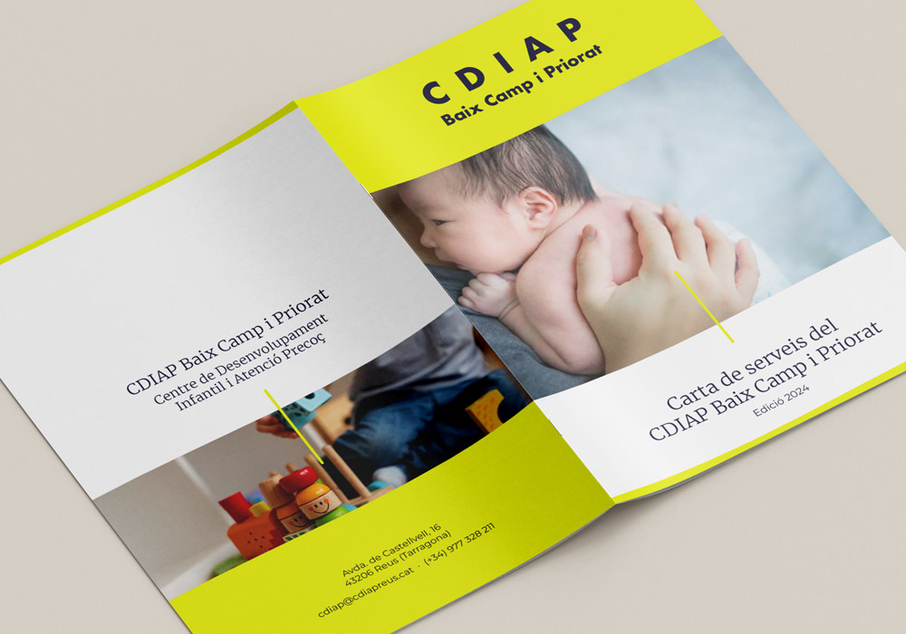 CDIAP Baix Camp i Priorat Disseny portada i contraportada Carta de serveis