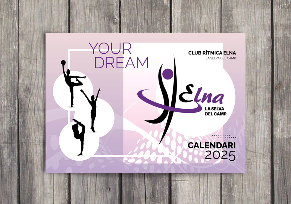 Club de Rítmica Elna La Selva del Camp Disseny i maquetació Calendari de paret