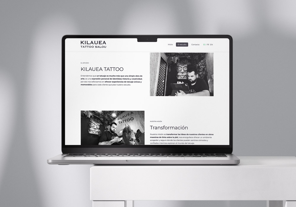 Kilauea Tattoo Salou Disseny Web Corporatiu